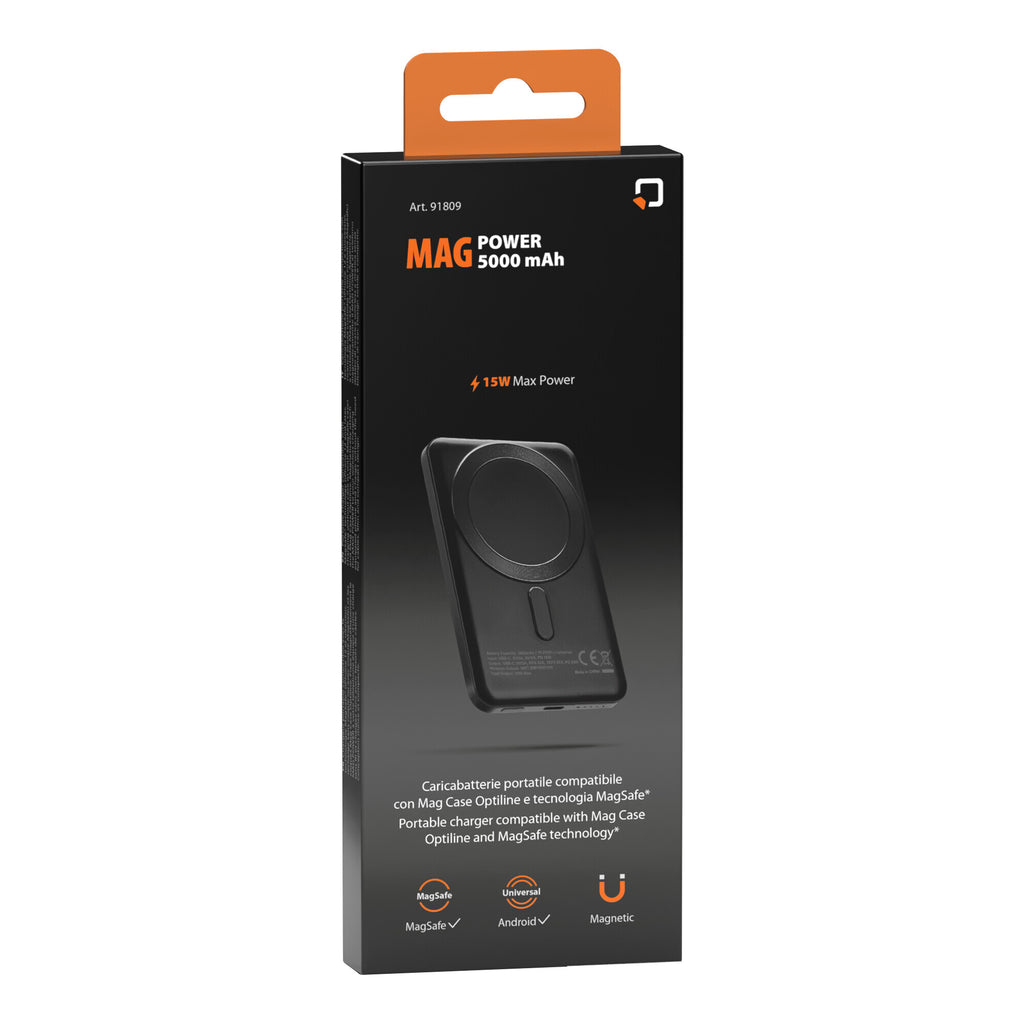 Mag Power 5000, caricabatterie portatile compatibile con Mag Case Optiline e tecnologia MagSafe