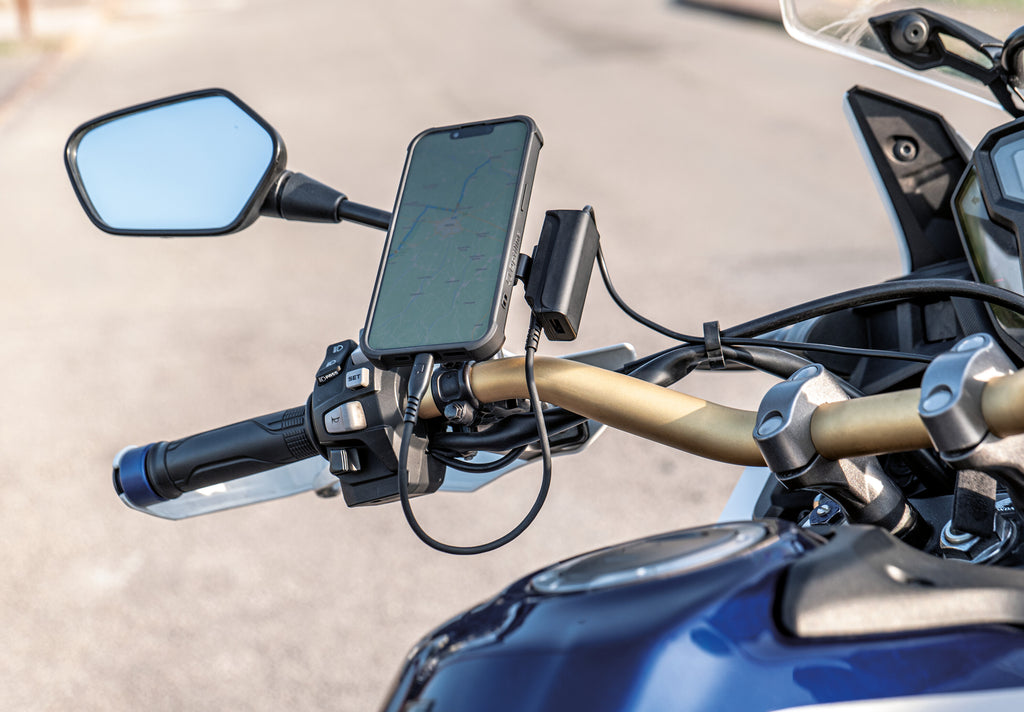 Trek X, Caricatore usb con doppia presa USB (USB A + USB C) resistente alla pioggia