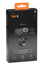 Trek X, Caricatore usb con doppia presa USB (USB A + USB C) resistente alla pioggia
