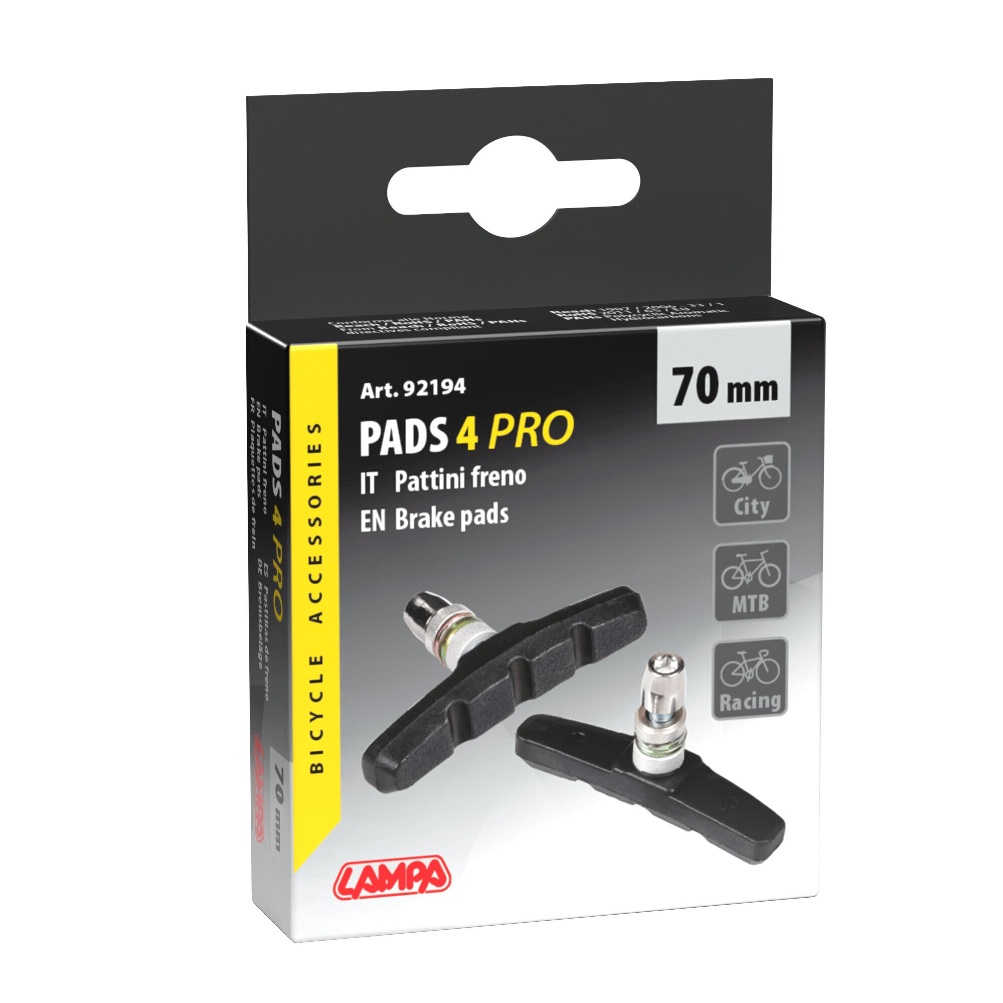 Premium, pattini freno - 70 mm