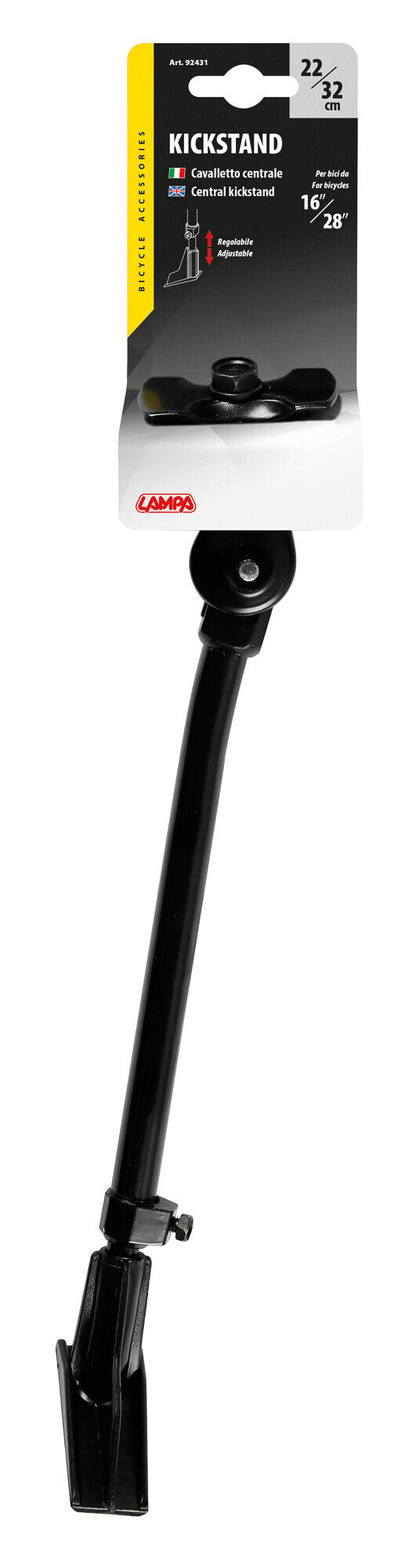 Cavalletto centrale regolabile, 22-33 cm