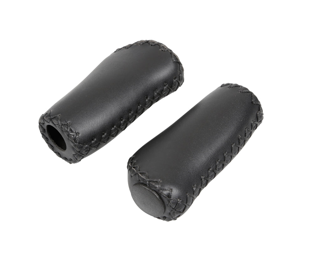 Coppia manopole Vintage - Nero - 92+92 mm