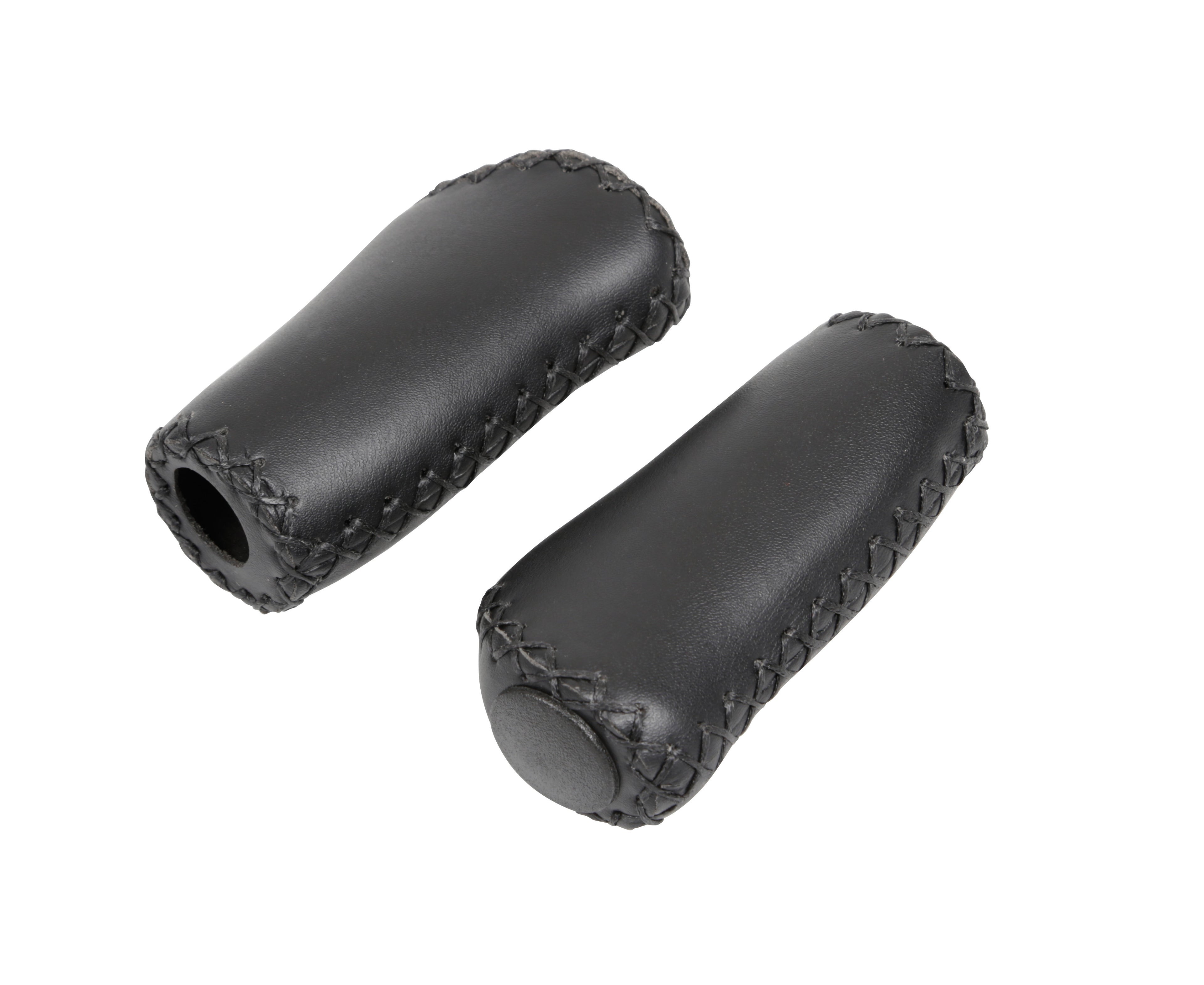 Coppia manopole Vintage - Nero - 92+92 mm