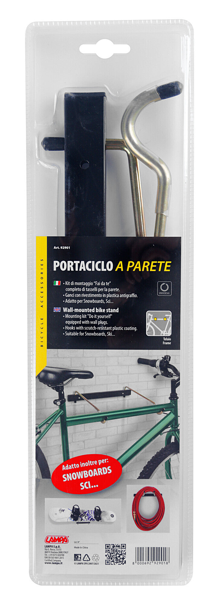 Portaciclo a parete