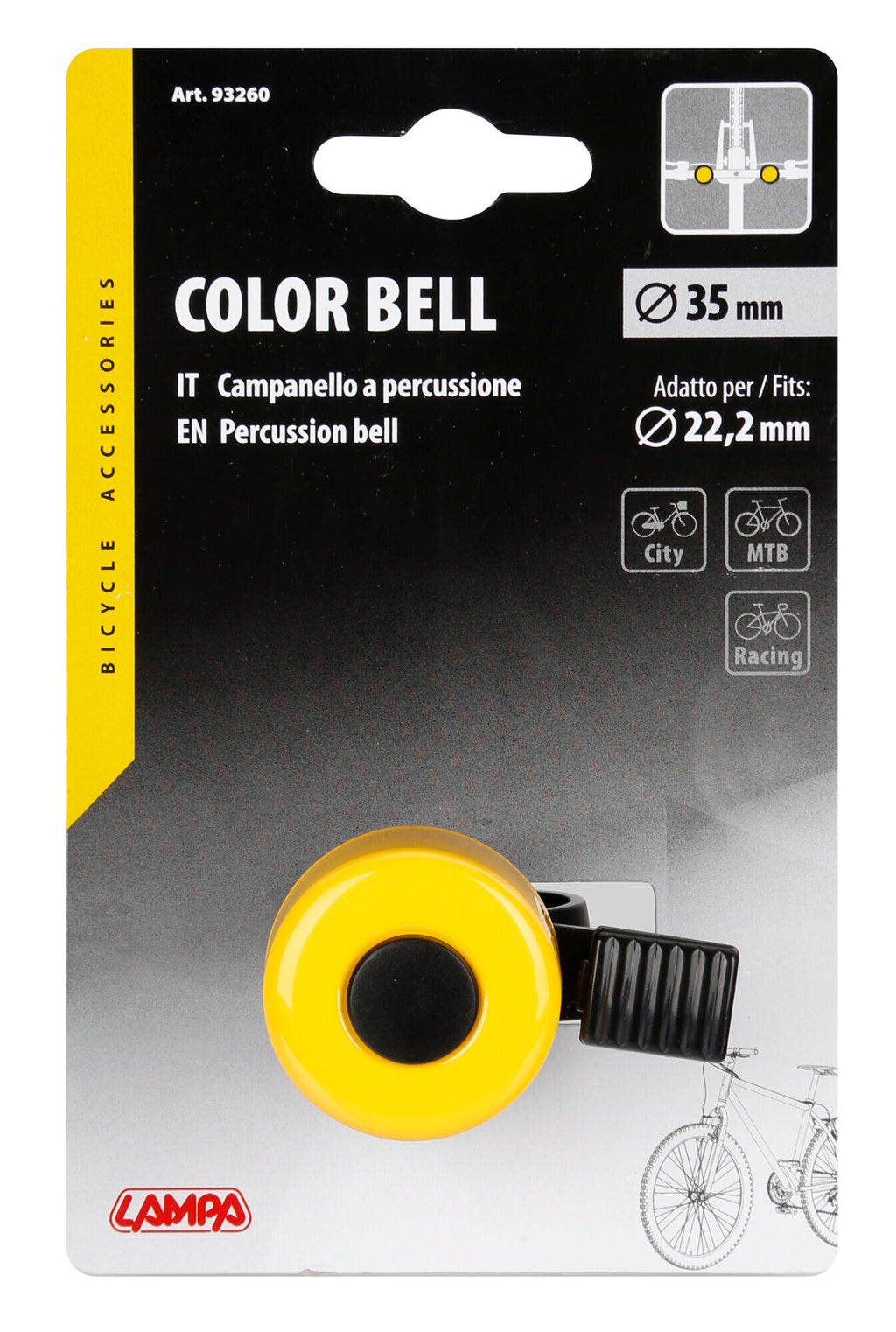 Color Bell, campanello a percussione