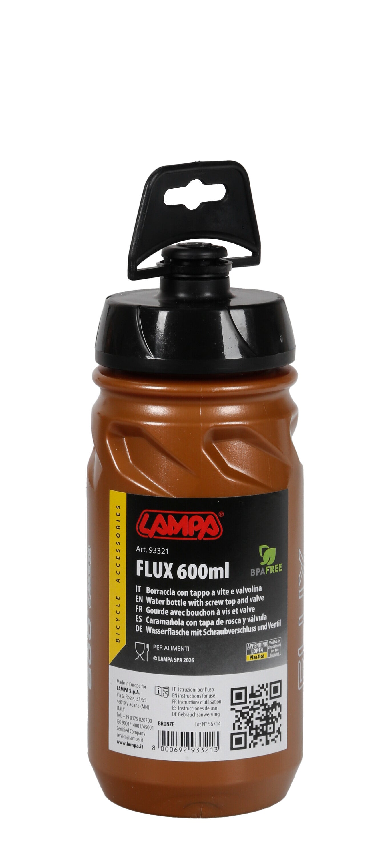 Flux-600, borraccia 600 ml - Bronze