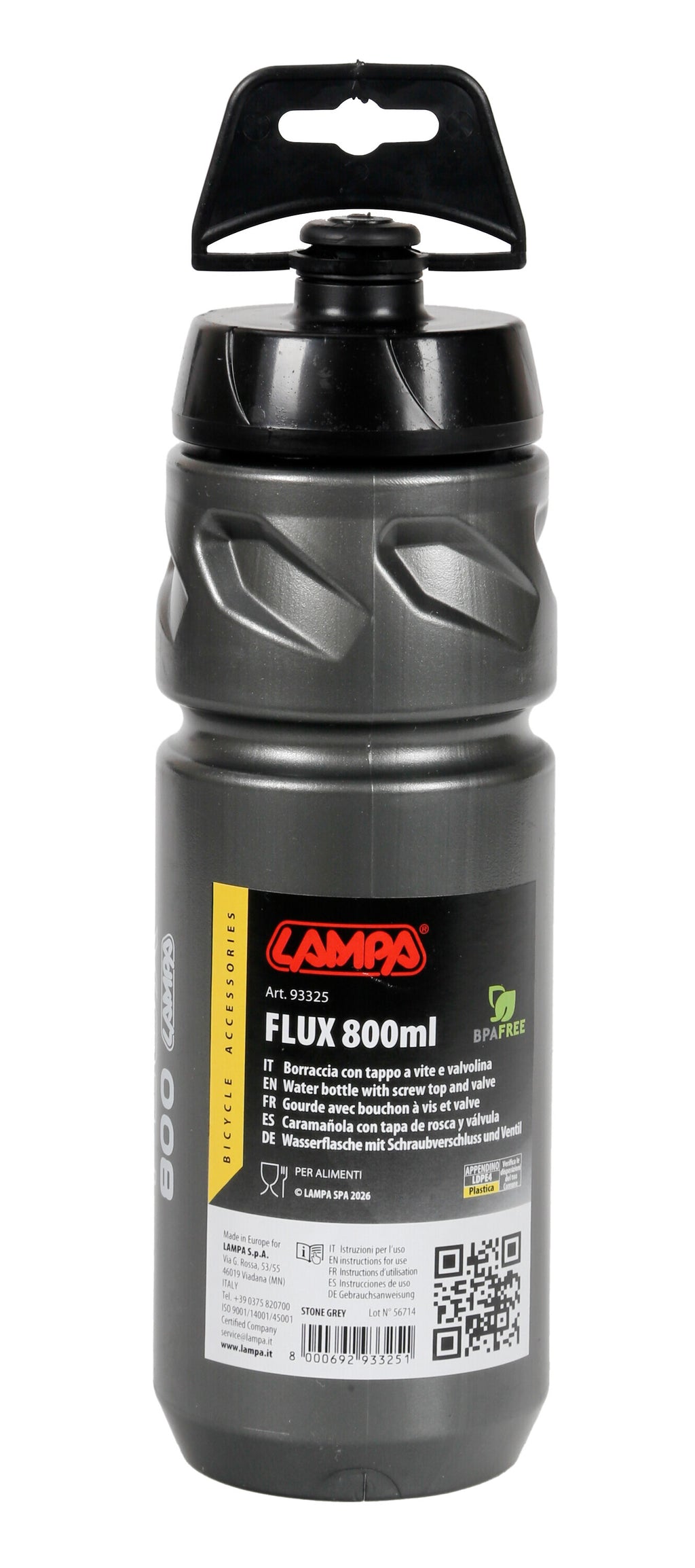 Flux-800, borraccia 800 ml - Stone Grey