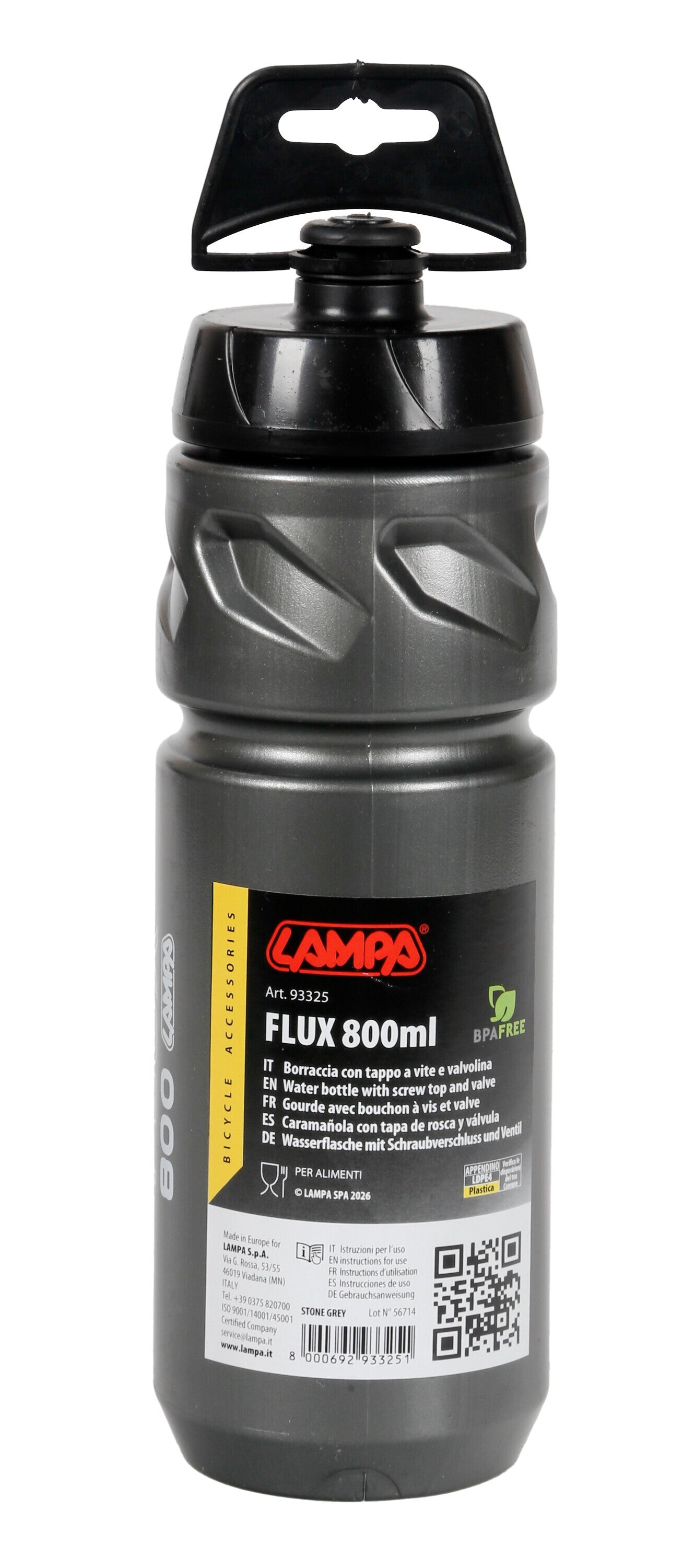 Flux-800, borraccia 800 ml - Stone Grey