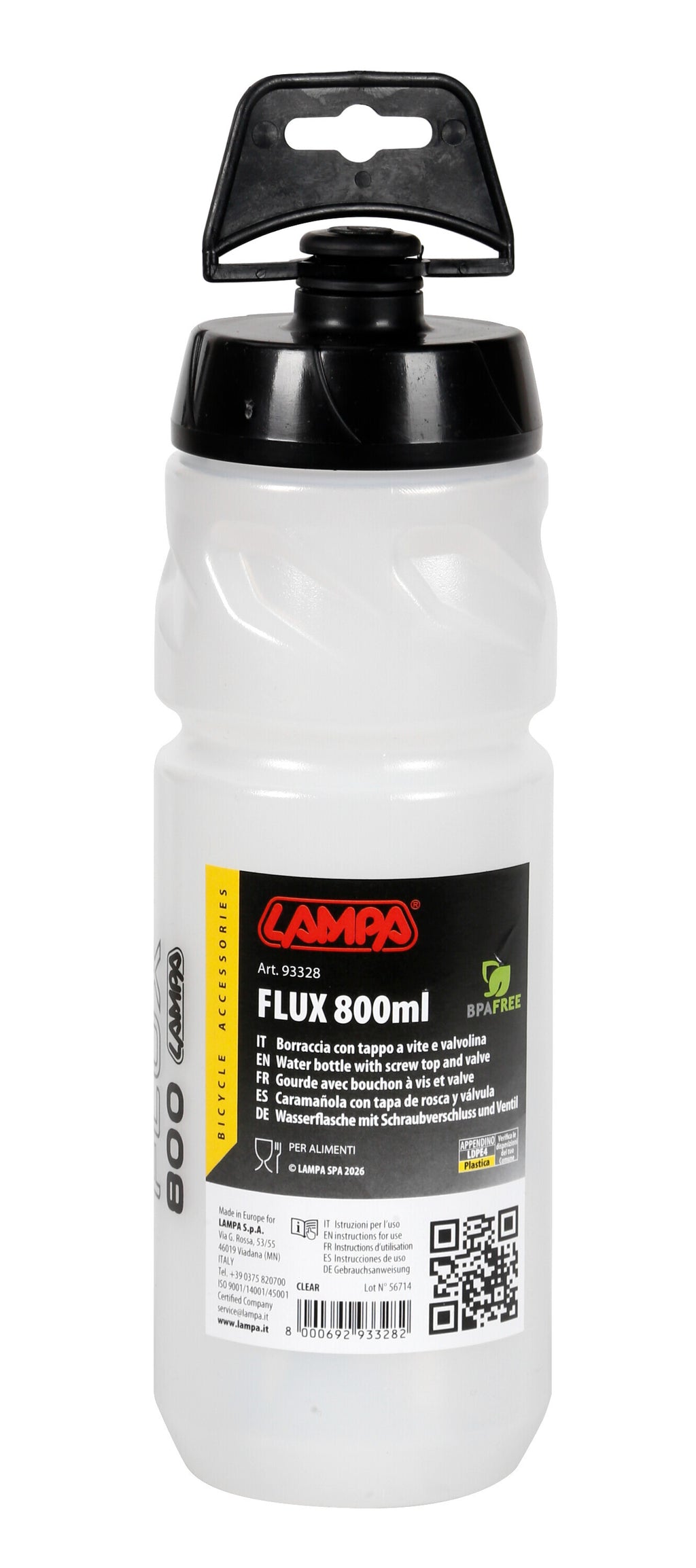 Flux-800, borraccia 800 ml - Clear