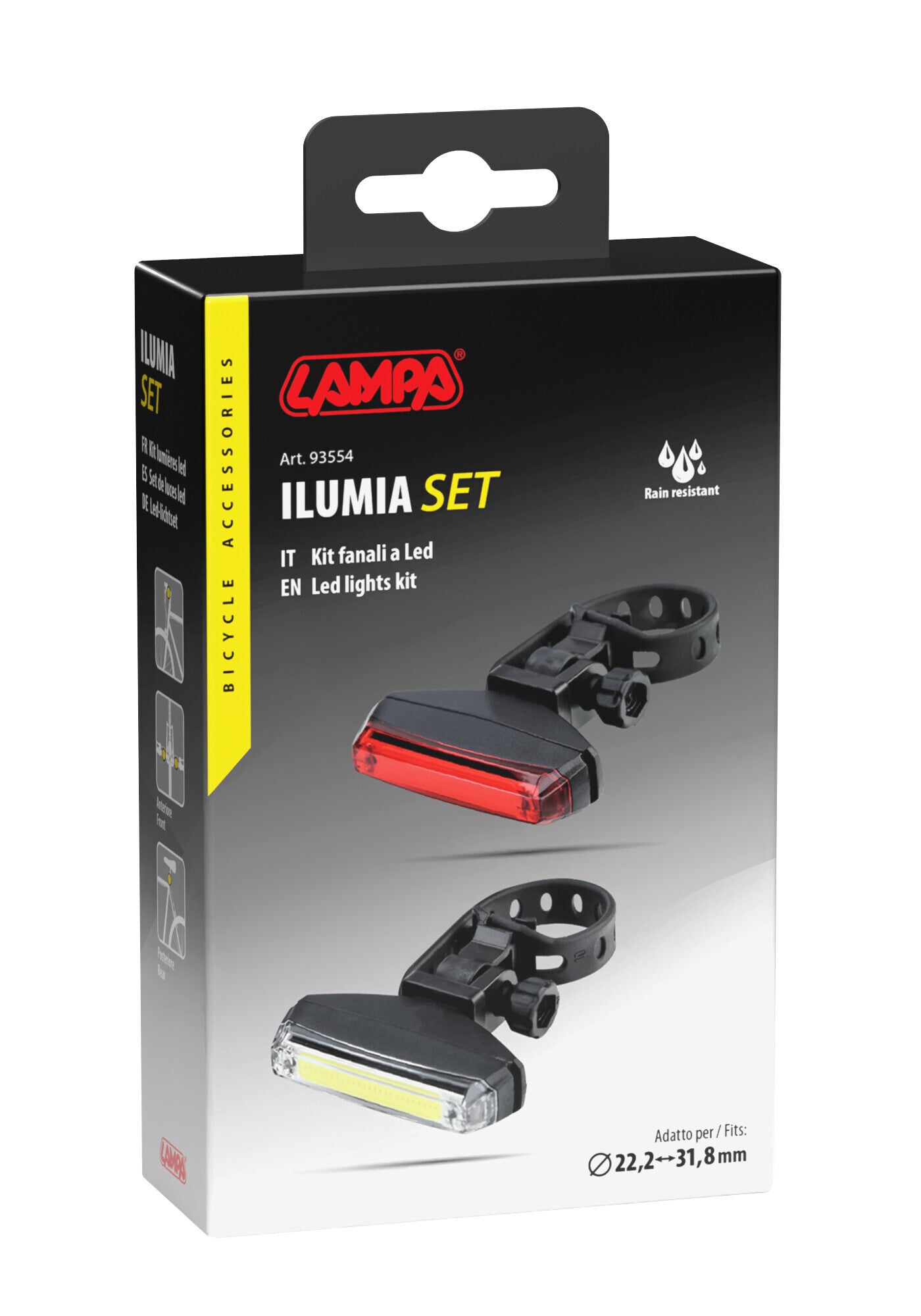 Ilumia, set fanale anteriore + posteriore a Led