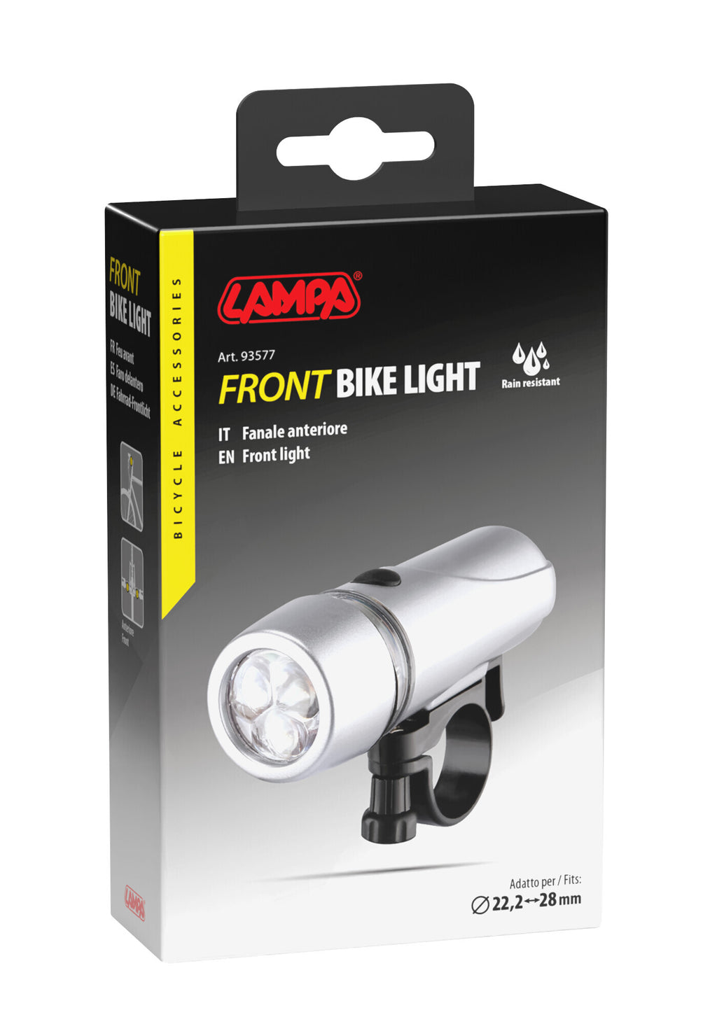 Fanale anteriore 3 led silver