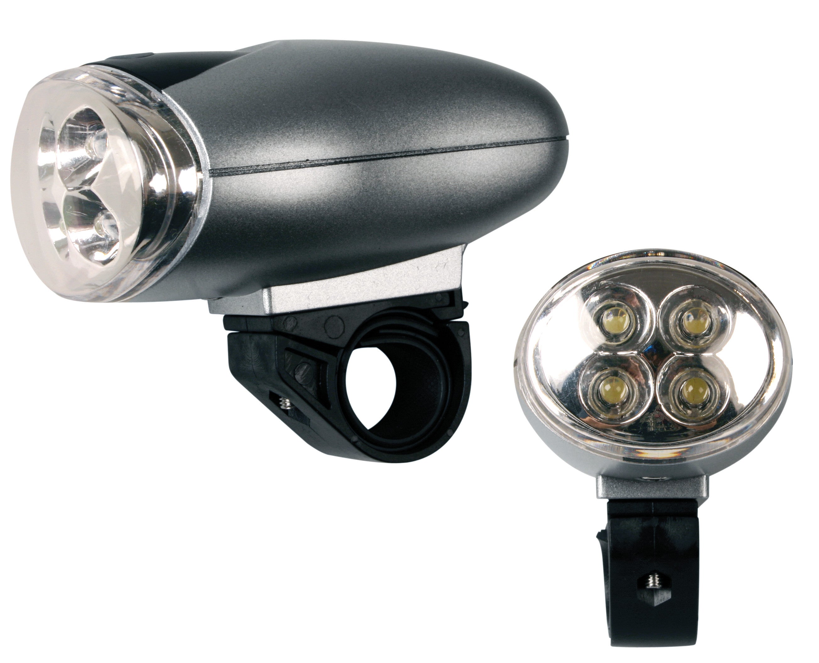 Fanale anteriore 4 led silver