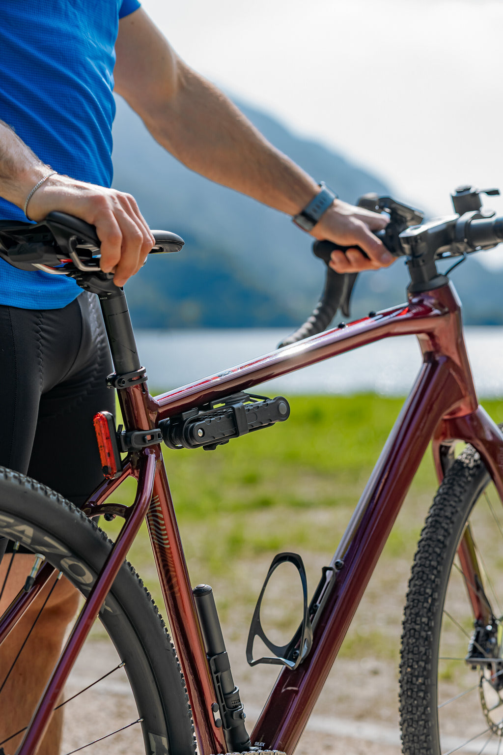 Lock & Go, lucchetto pieghevole con custodia - 96 cm