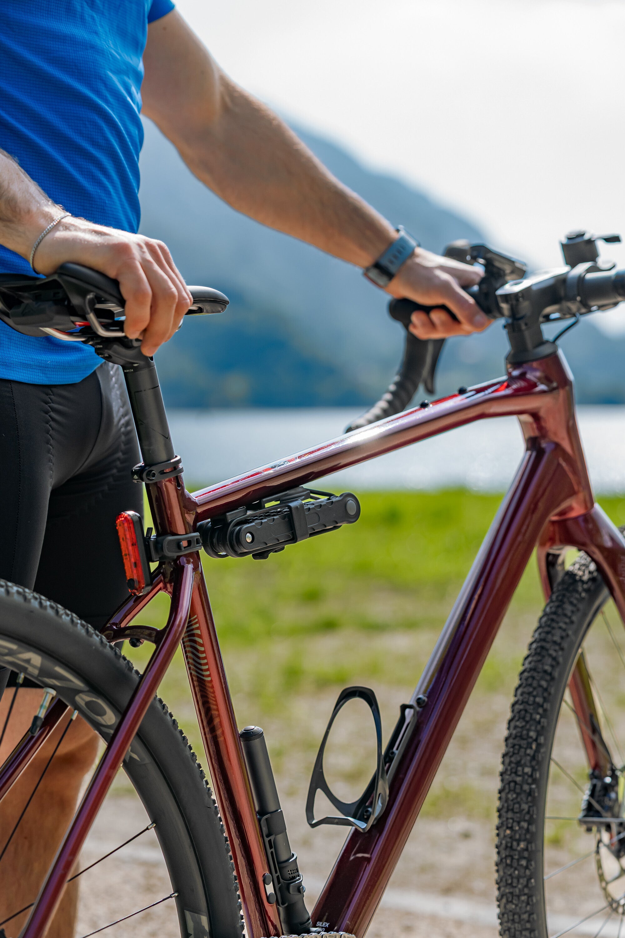 Lock & Go, lucchetto pieghevole con custodia - 96 cm