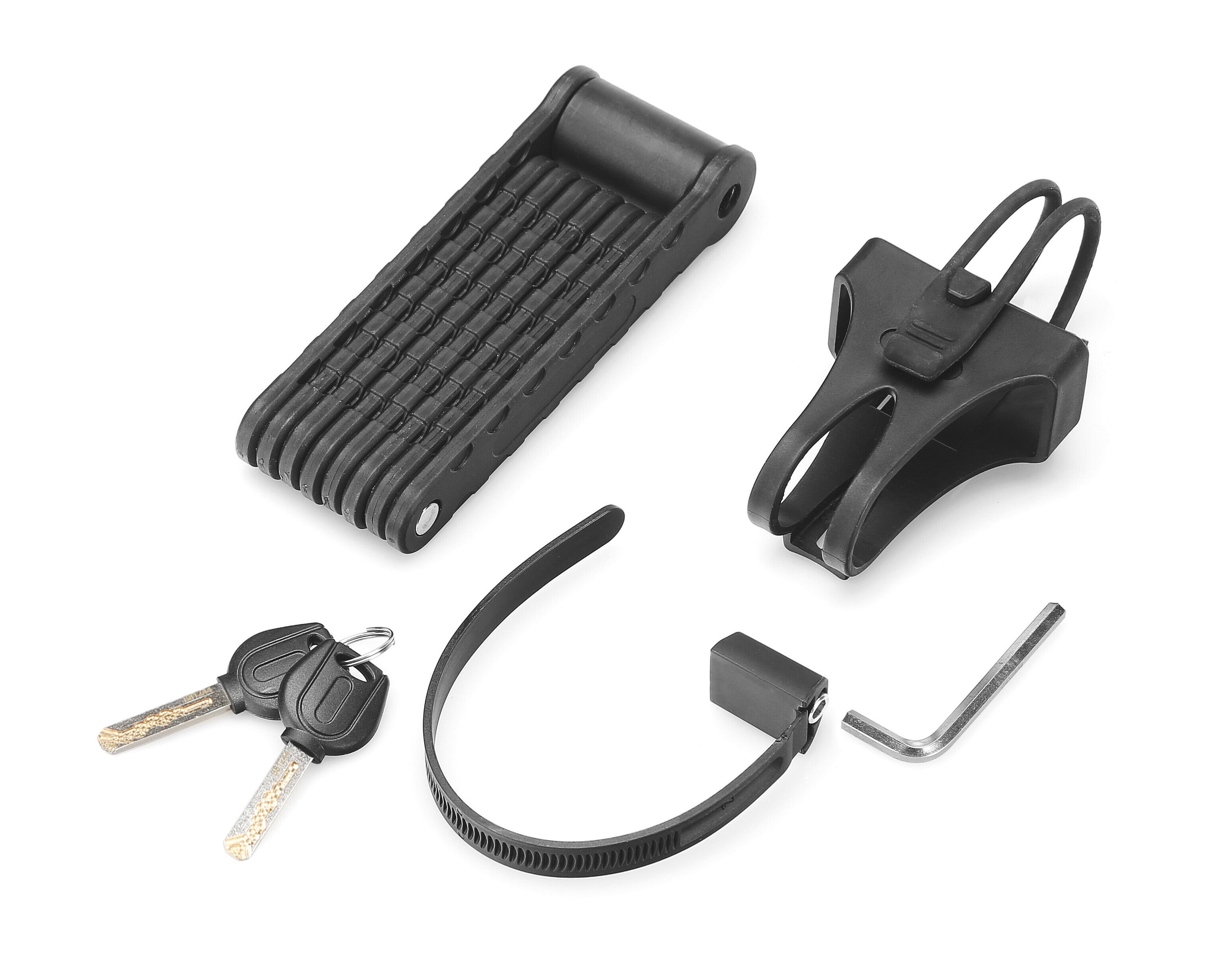 Lock & Go, lucchetto pieghevole con custodia - 96 cm