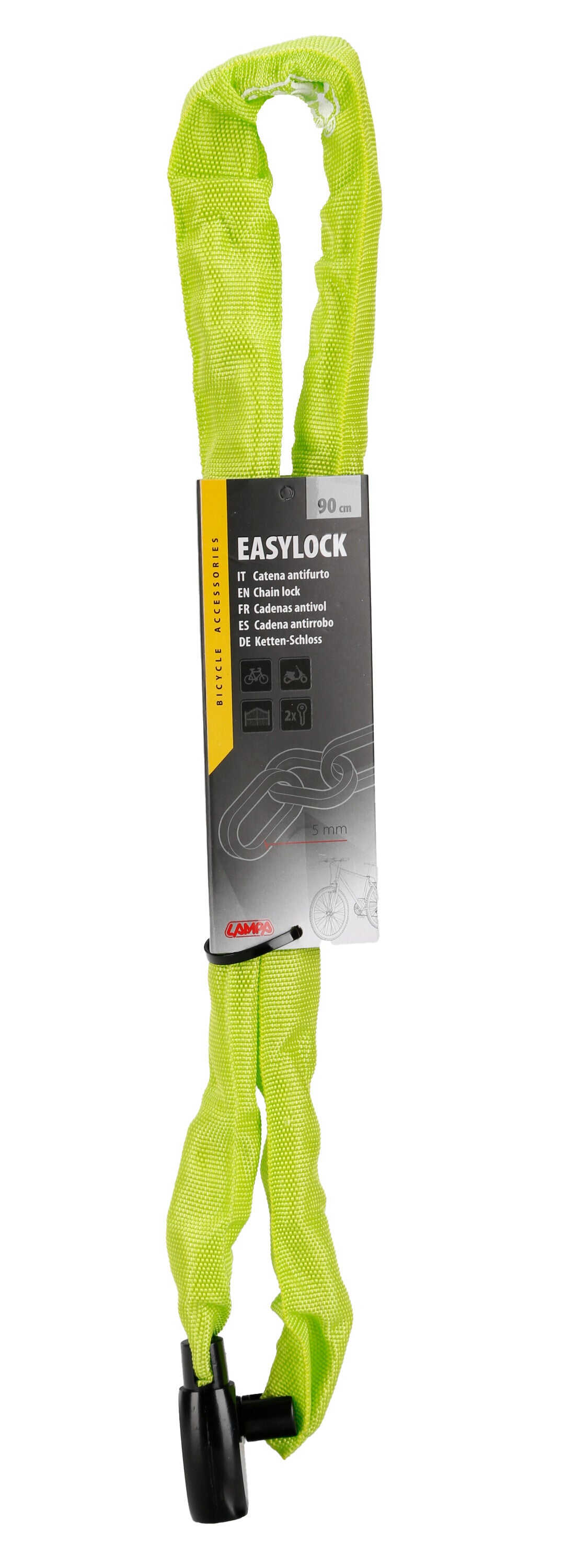 Easylock, catena antifurto - 90 cm - Lime