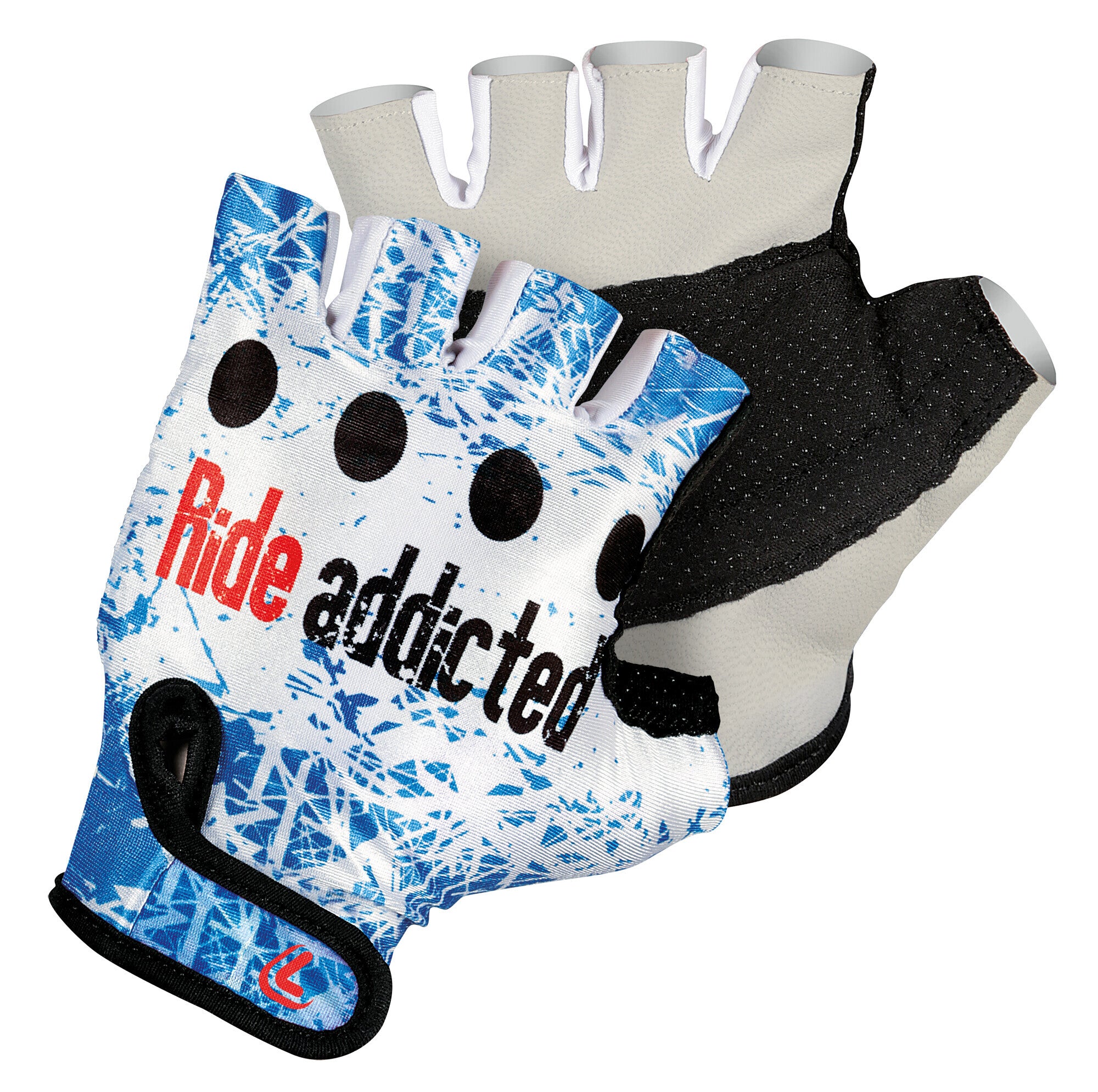 Biker-Pro, guanti in pelle e lycra - L