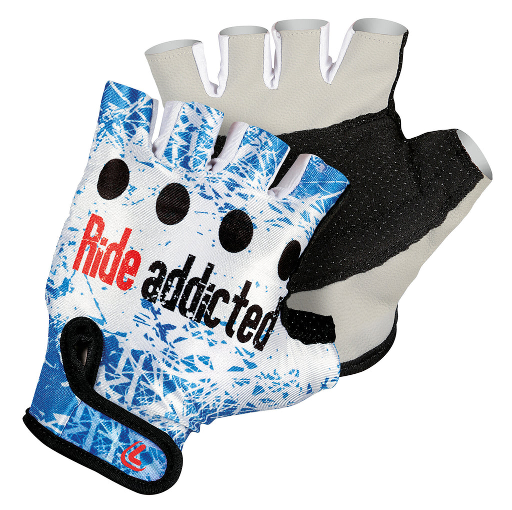 Biker-Pro, guanti in pelle e lycra - L