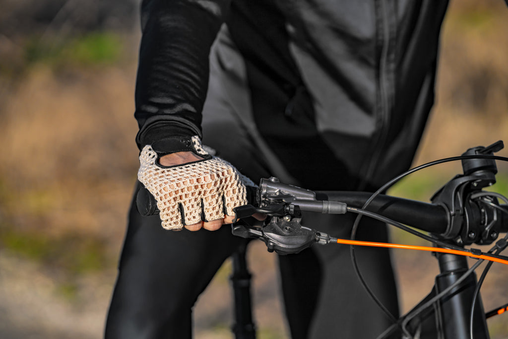 Sport, guanti in pelle e cotone - M - Nero