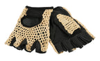 Sport, guanti in pelle e cotone - L - Nero