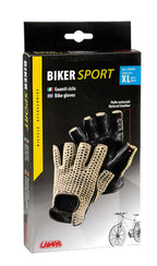 Sport, guanti in pelle e cotone - XL - Nero