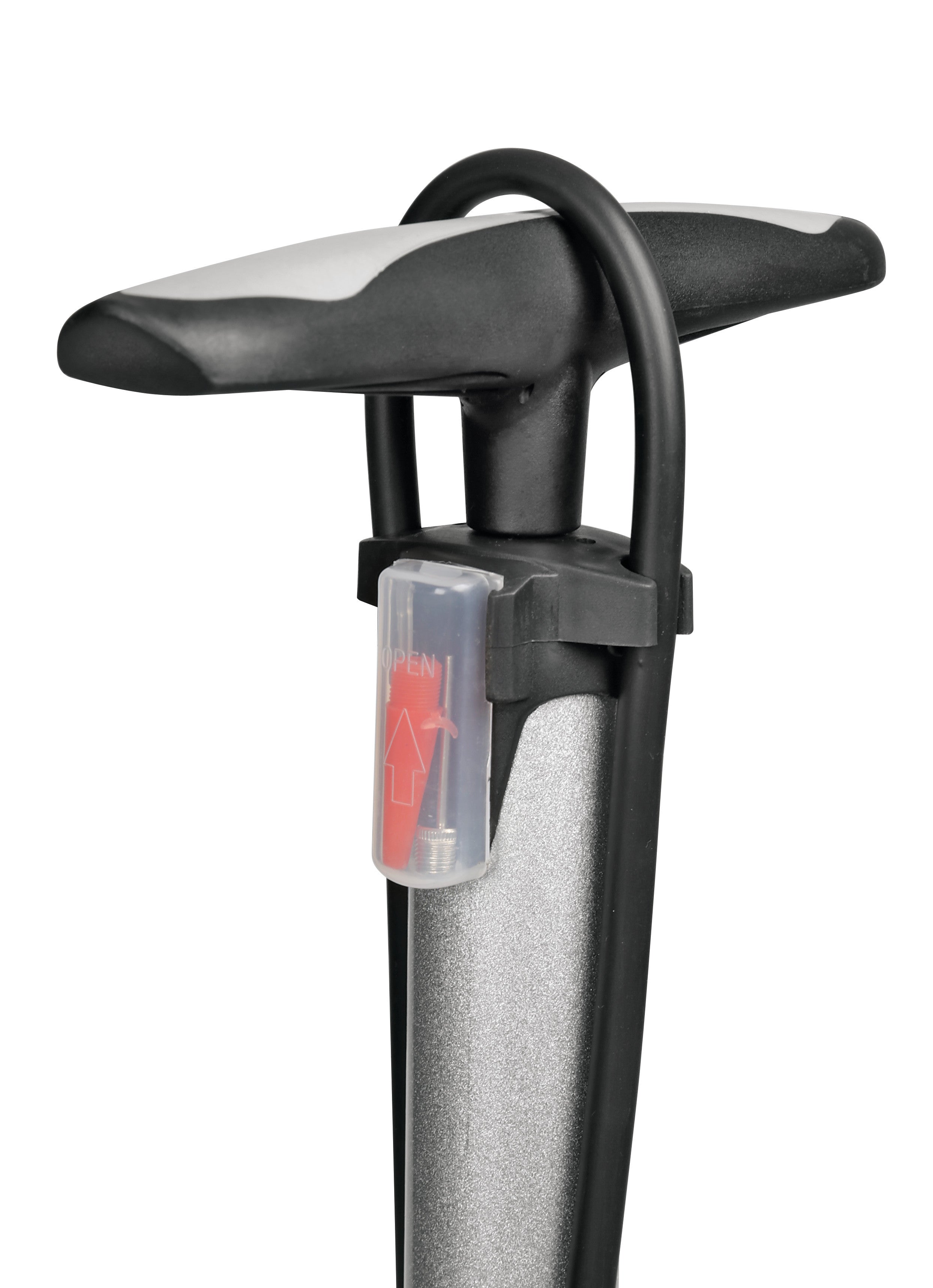 Air-Pro 1, pompa in acciaio con manometro - H 590 mm - Ø 38 mm