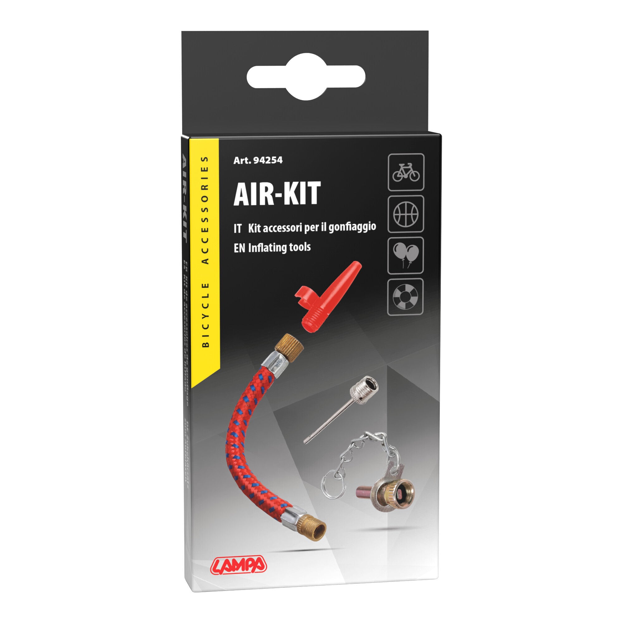 Air-Kit, kit accessori per il gonfiaggio