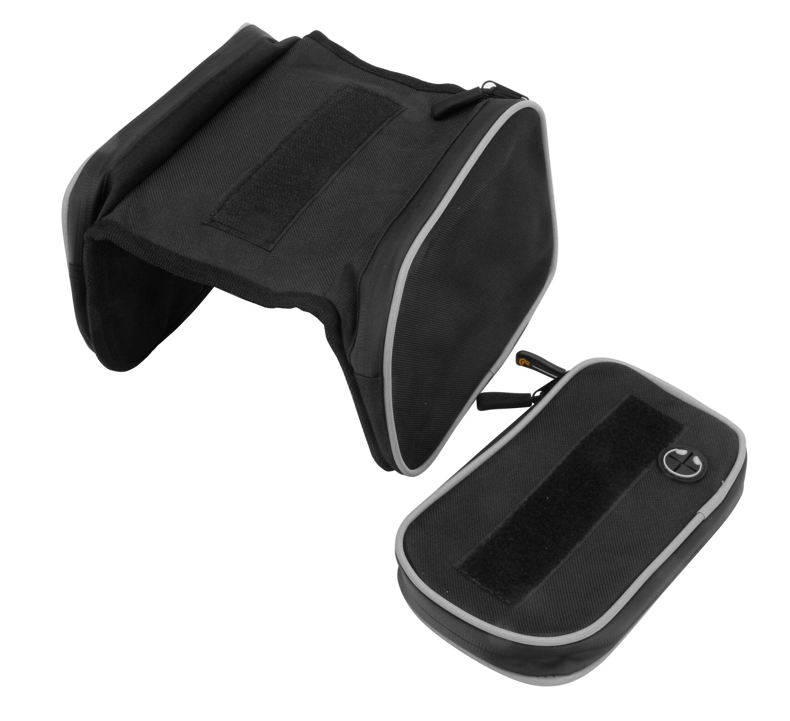 Borsa telaio a 3 comparti con porta telefono