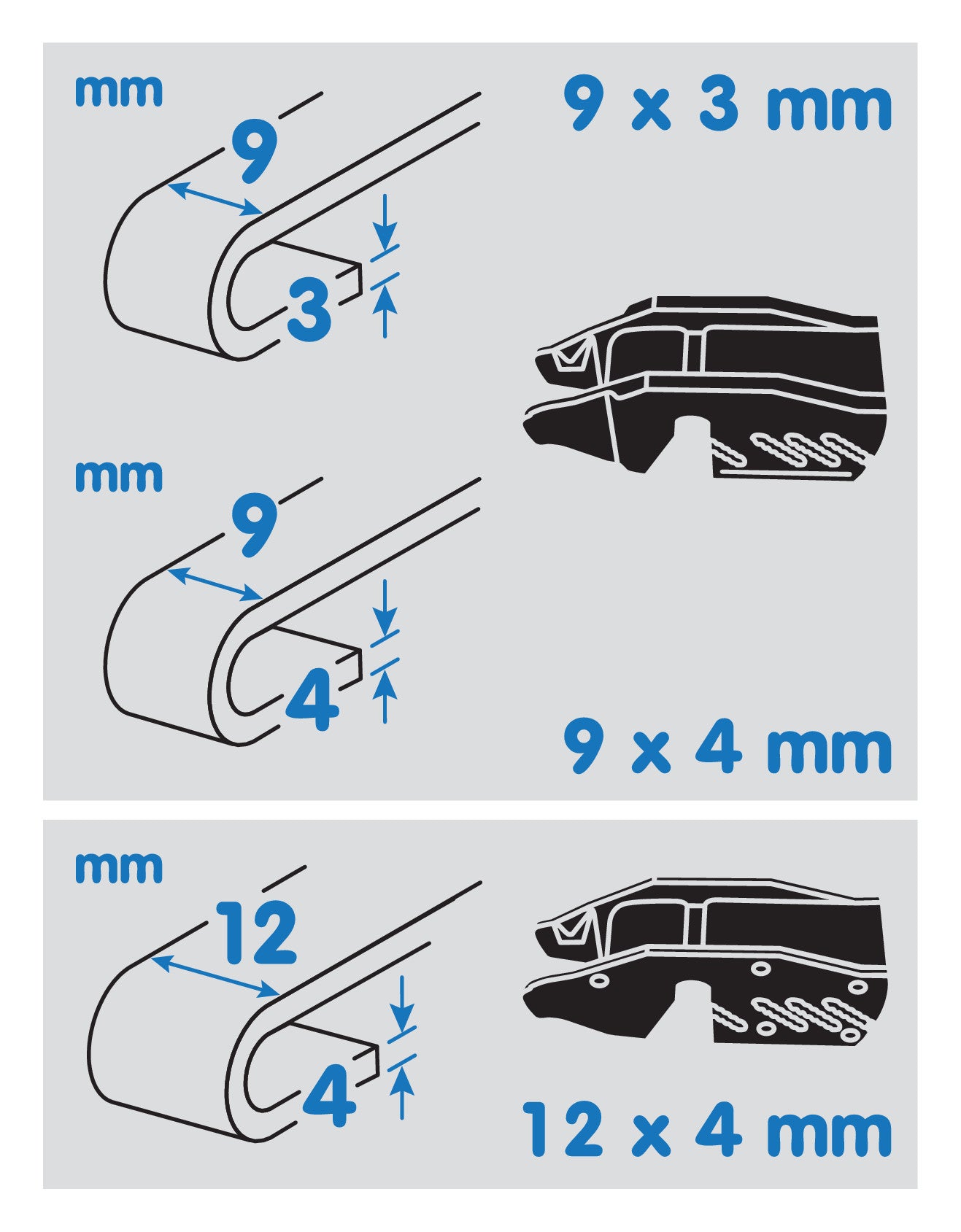Wipemax, spazzola tergicristallo per camion e furgoni - 55 cm (22“)