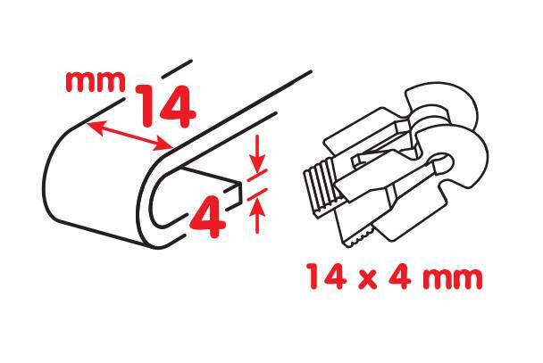 Optimax, spazzola tergicristallo per camion e furgoni - 65 cm (26") - 1 pz
