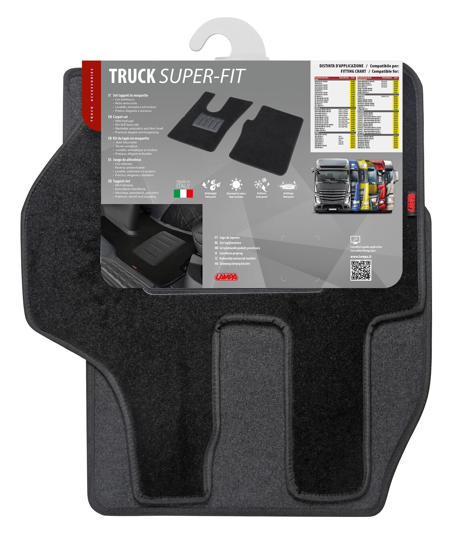 Tappeti su misura in moquette - compatibile per Volvo FH Serie 3 (08/02>08/12)