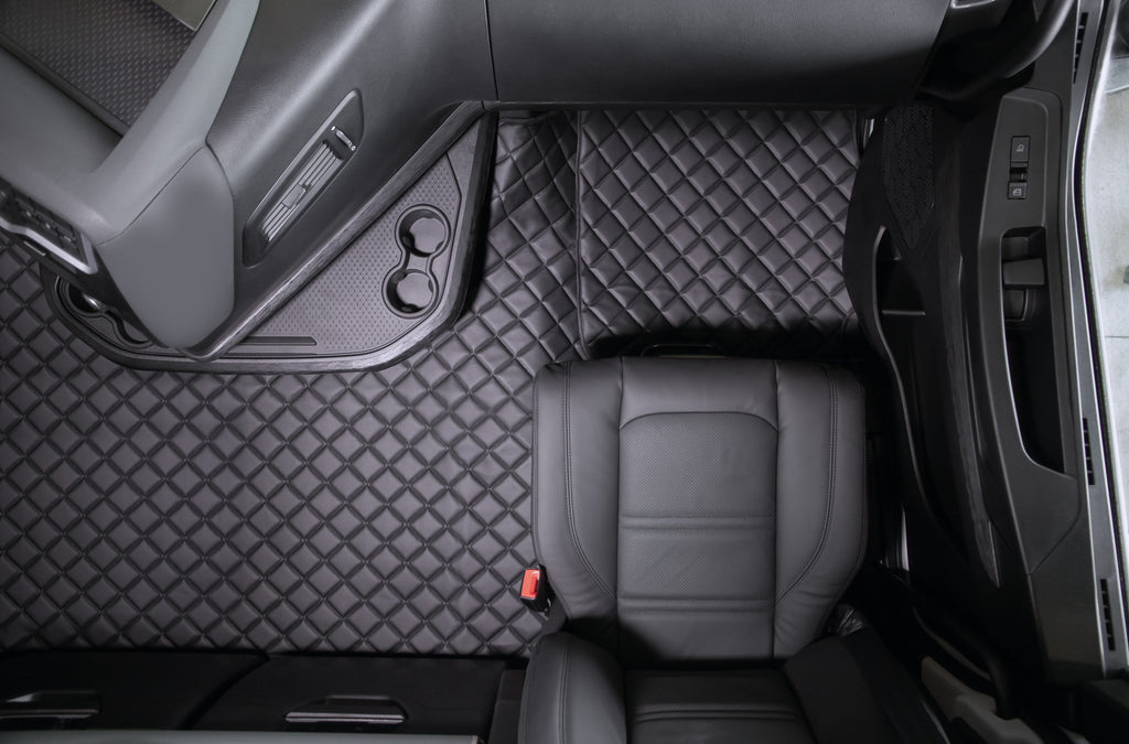 Coppia tappeti in Skeentex - Nero - compatibile per Iveco S-Way (10/19>05/24)
