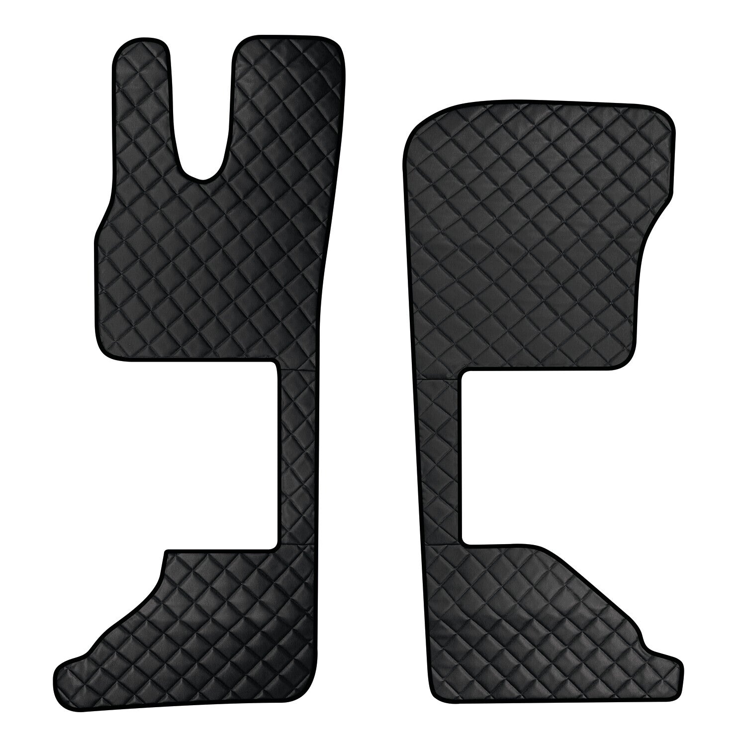 Coppia tappeti in Skeentex - Nero - compatibile per Daf XG (06/21>) sedile pass. pneumatico - Daf XG+ (06/21>) sedile pass. pneumatico