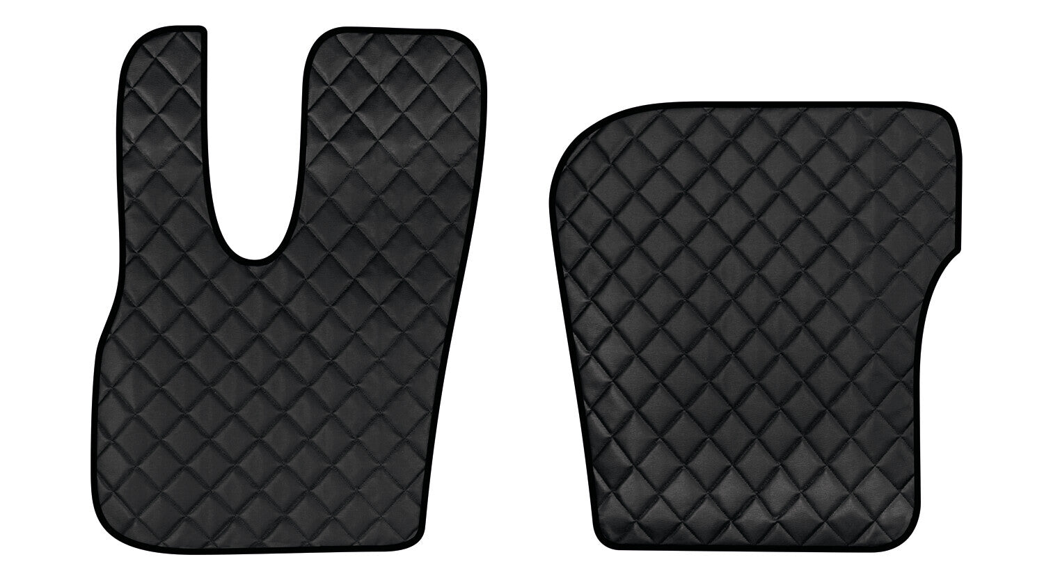 Coppia tappeti in Skeentex - Nero - compatibile per Daf XF (06/21>)