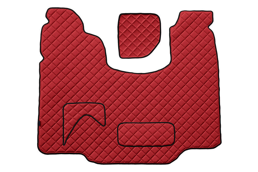 Tappeto centrale in Skeentex - Rosso - compatibile per Scania G Serie 5 (03/04>08/09) automatico - Scania G Serie 6 (09/09>08/13) automatico - Scania G Serie 6 - Streamline (09/13>12/17) automatico
