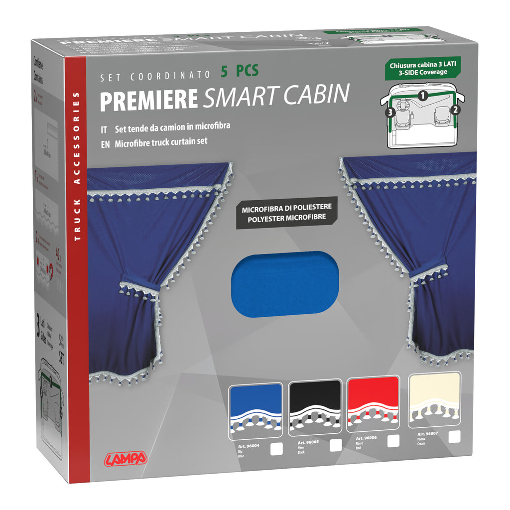 Premiere Smart, set tende microfibra per camion - Blu