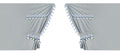 Luxury Smart, set tende in poliestere per camion - Argento/Blu