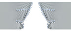 Luxury Smart, set tende in poliestere per camion - Argento/Blu