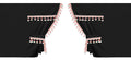 Luxury Smart, set tende in poliestere per camion - Nero/Rosso
