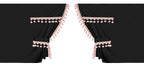 Luxury Smart, set tende in poliestere per camion - Nero/Rosso