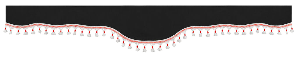Luxury Smart, set tende in poliestere per camion - Nero/Rosso