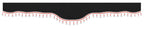 Luxury Smart, set tende in poliestere per camion - Nero/Rosso