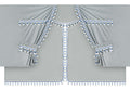 Luxury Pro-Cabin, set tende in poliestere per camion - Argento/Blu
