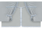Luxury Pro-Cabin, set tende in poliestere per camion - Argento/Blu