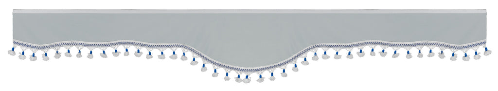 Luxury Pro-Cabin, set tende in poliestere per camion - Argento/Blu