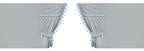 Luxury Pro-Cabin, set tende in poliestere per camion - Argento/Blu