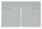 Luxury Pro-Cabin, set tende in poliestere per camion - Argento/Blu