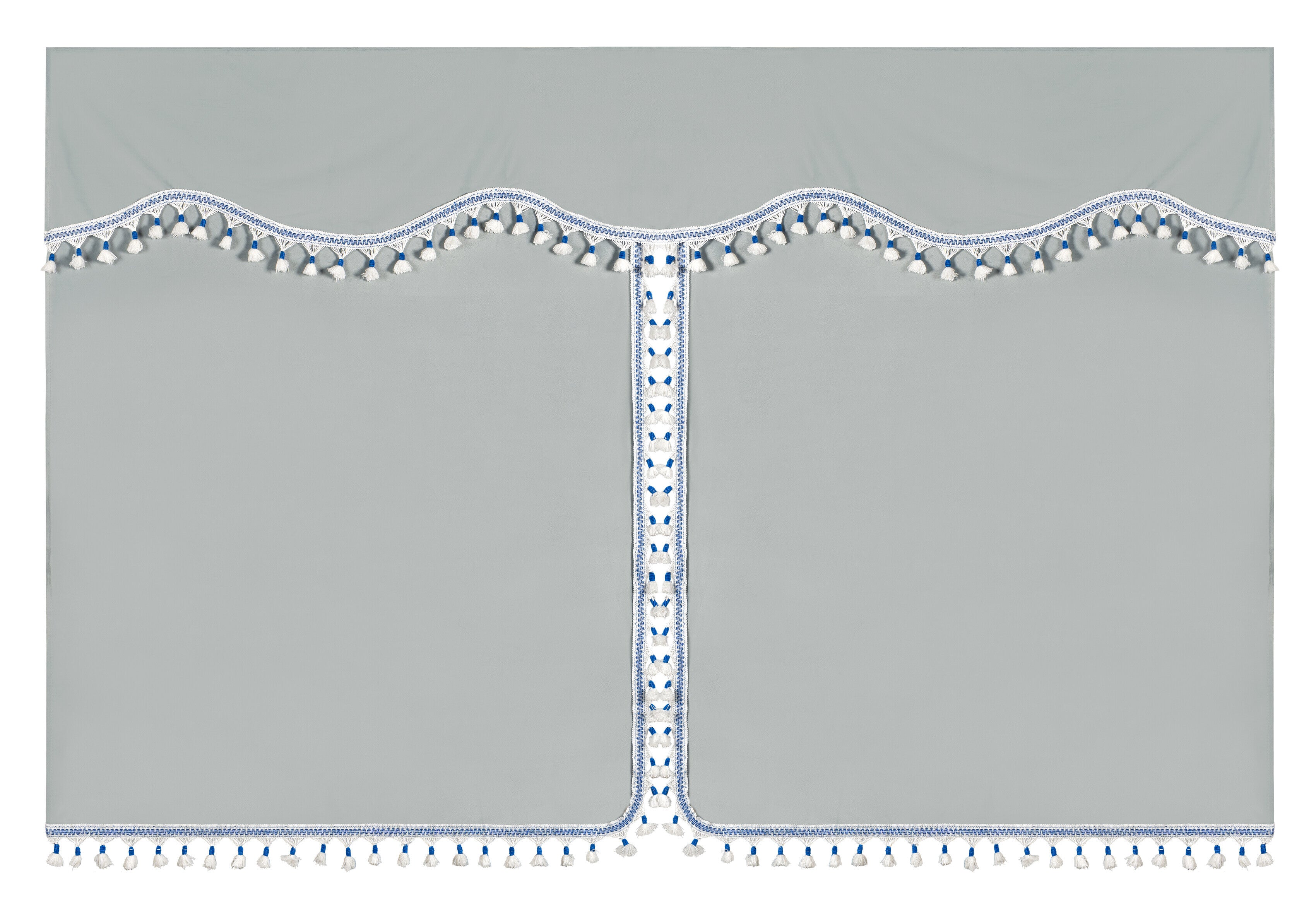 Luxury Pro-Cabin, set tende in poliestere per camion - Argento/Blu
