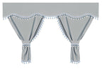 Luxury Pro-Cabin, set tende in poliestere per camion - Argento/Blu