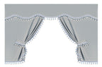 Luxury Pro-Cabin, set tende in poliestere per camion - Argento/Blu
